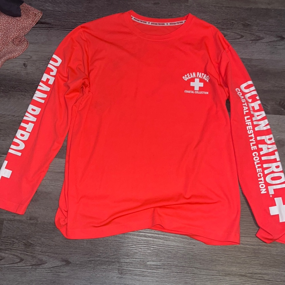 Ocean Patrol Coastal Collection Hot Pink dry fit long sleeve